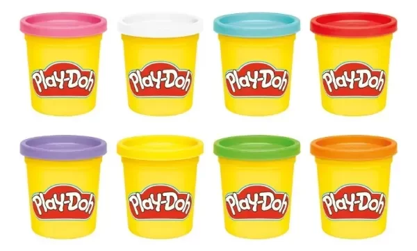 Producto - Play Doh Set De Masas Arcoiris Potes X8 Moldeable Hasbro - 2