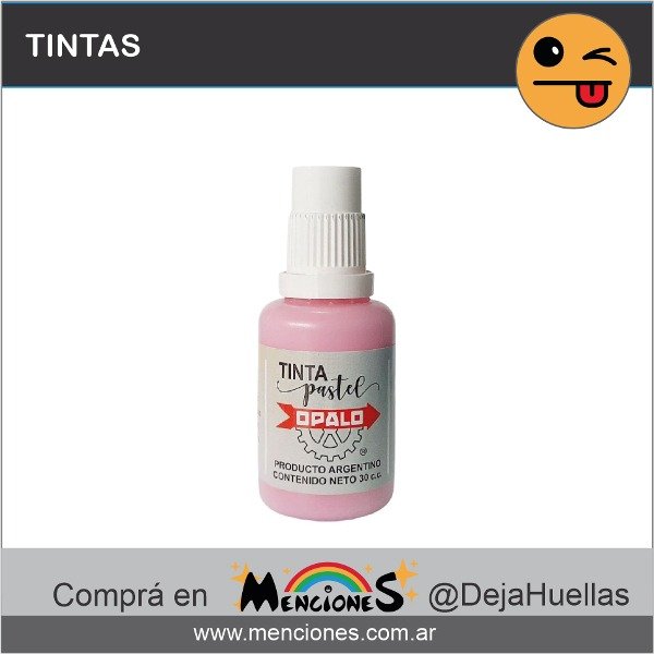 Producto - Tinta Pastel ROSA Ópalo para papeles, cartón, cartulinas, madera, 30cc
