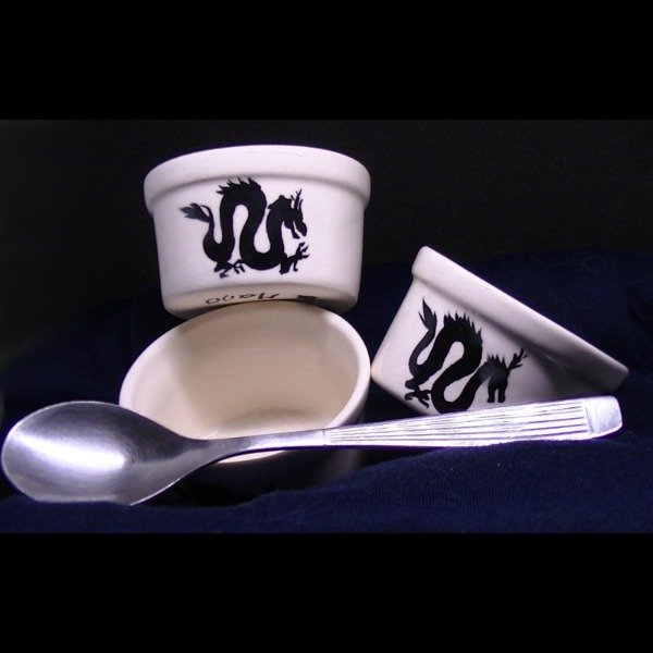 Producto - Mini Cuenco x 1 - Dragon - Artesanal Pintado a Mano