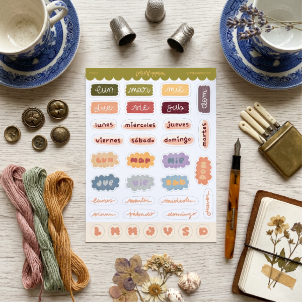 Producto - Stickers Typo Grandmacore