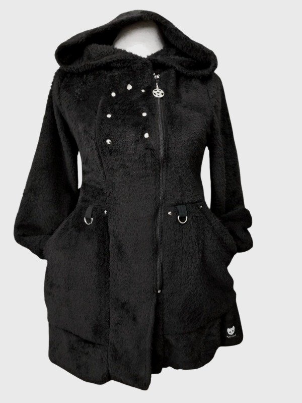 Producto - Tapado Marjorith campera saco Gótico Peluche Pentagram Fury - 2