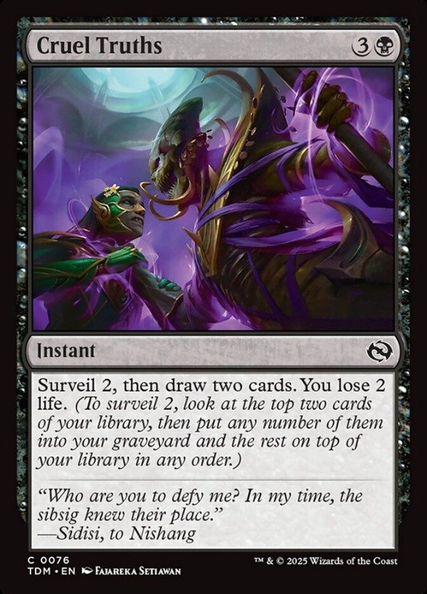 Producto - Cruel Truths  Tarkir: Dragonstorm