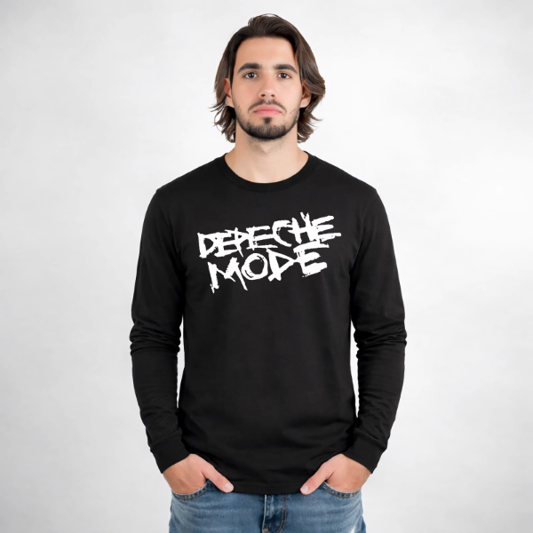 Producto - Remera Manga Larga Depeche mode - TALLE L(Con detalle)