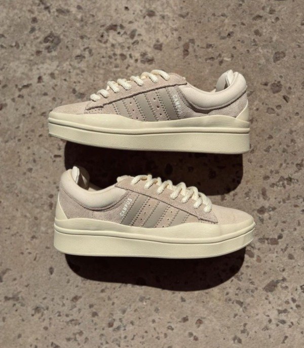 Producto - L12. Adidas Campus Bad Bunny Beige marrón G5 Todo cuero gamuzado 34 35