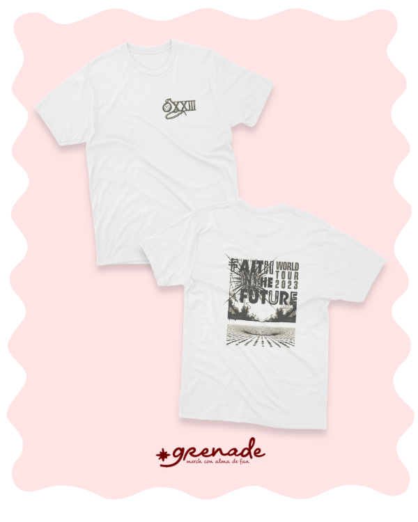Remera "faith in the future world tour clock" II