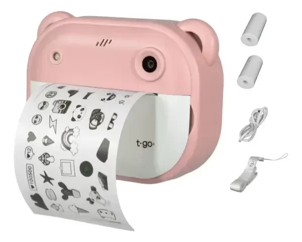 Producto - Cámara De Fotos Infantil Lambo Tech Impresión Instantánea 1080p Rosa