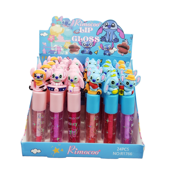 Producto - BRILLO LABIAL CON GLITTER STITCH RIMOCOO R1766