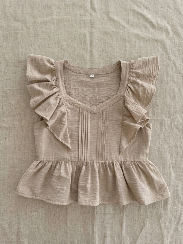 Producto - Blusa volados laterales - Beige