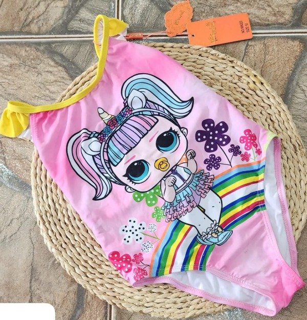 Producto - Enteriza niña con chuflo Rosa