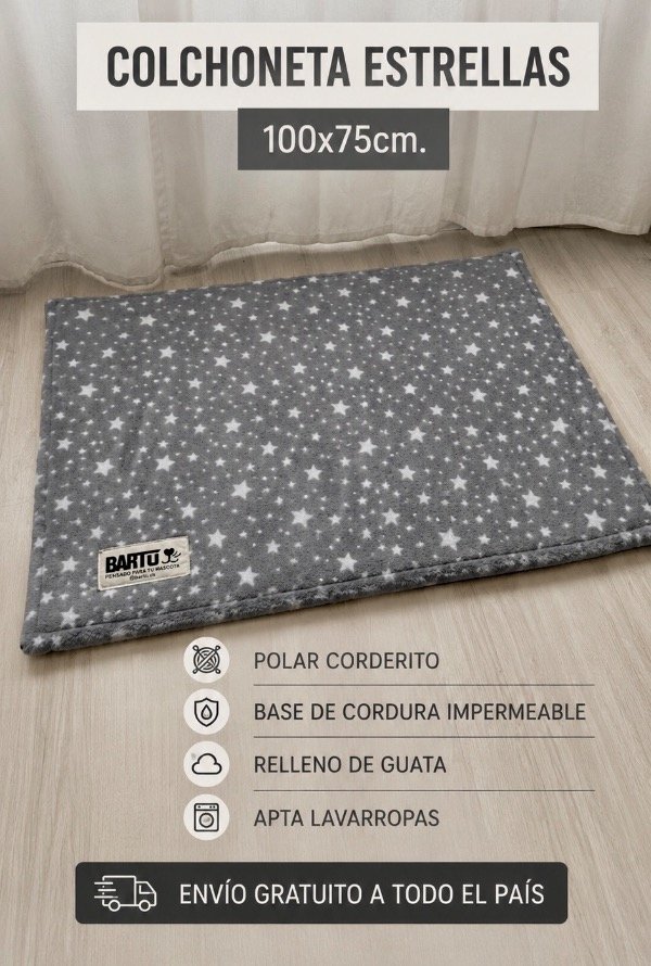 Producto - COLCHONETA POLAR SOFT ESTRELLAS