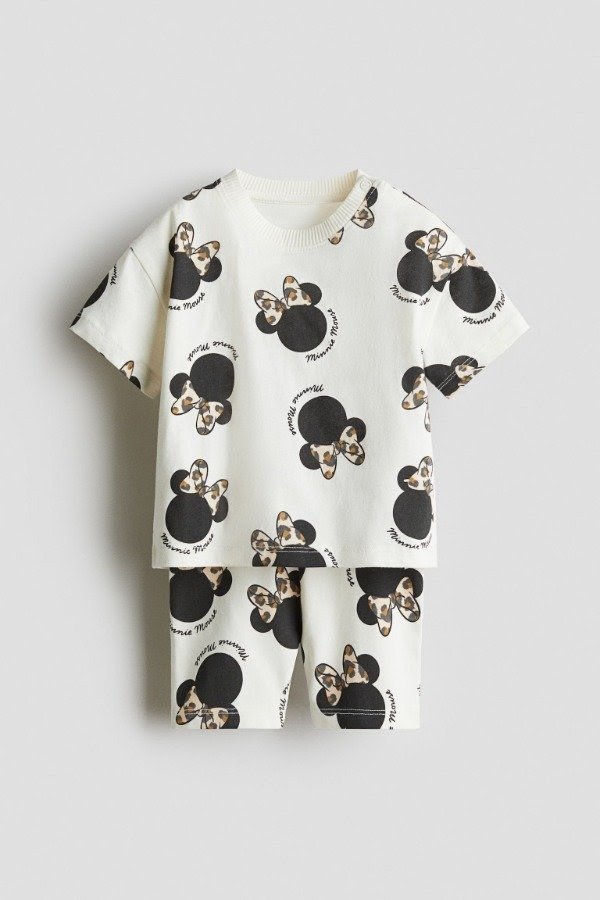 Producto - HyM Set remera y legging minnie de algodón organico