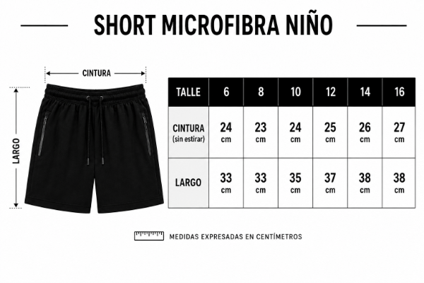 Producto - Short Niño Microfibra Rígida Pipa - 2