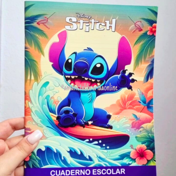 Producto - Cuaderno escolar Stitch 24hjs