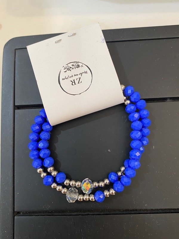 Producto - Pulsera doble azul