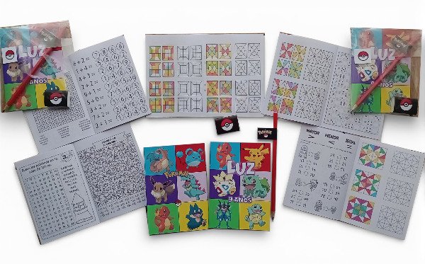 Producto - 10 Libros grandes didacticos 20x14cm con 10 gomas y 10 lapices negros