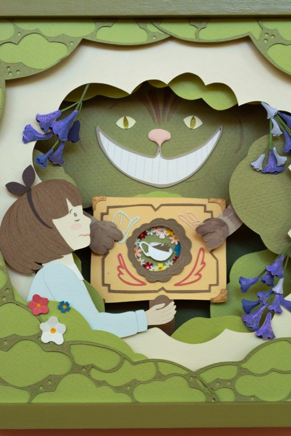 Producto - Cuadro Gato de Cheshire 2 - 20x20cm