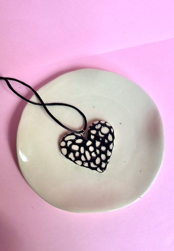 Producto - Corazon Grande BIFAS Oleo 3D Negro