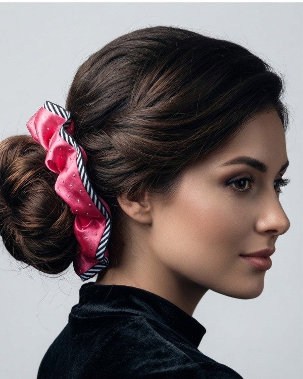 Producto - Scrunchies Gomita Para Pelo Saten C/ Strass x unidad - 0