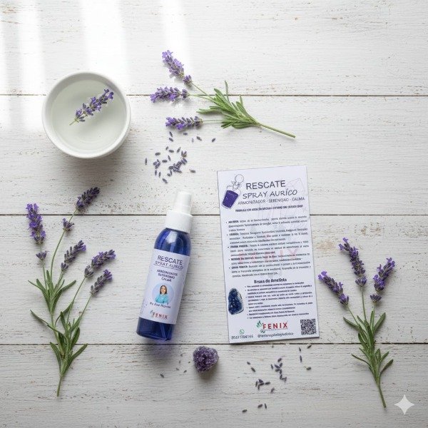 Producto - Spray Áurico de Rescate + Drusa de Amatista