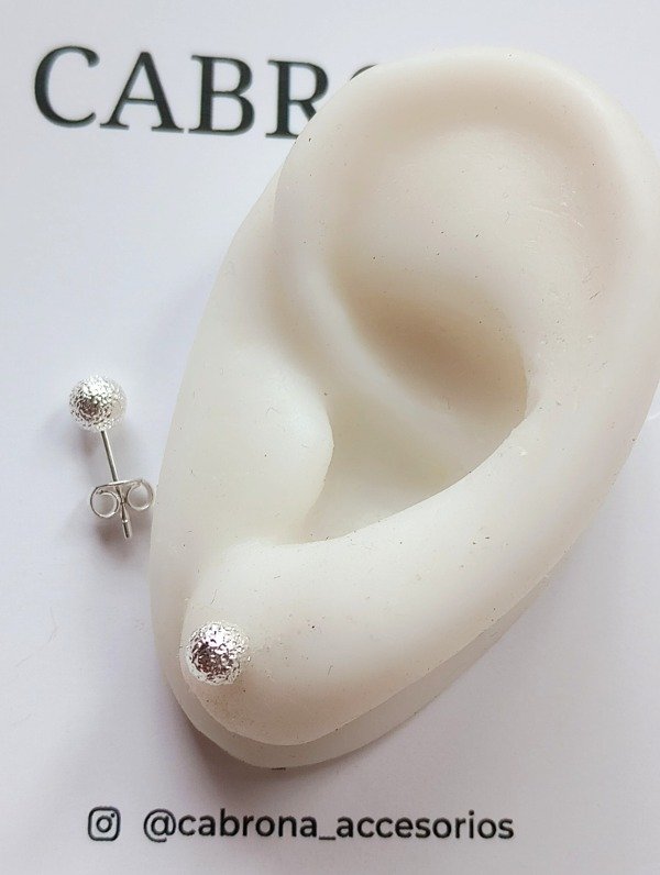 Producto - Aros Pasantes Bolita Faceteada
