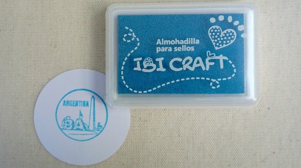 Producto - Almohadilla entintada celeste