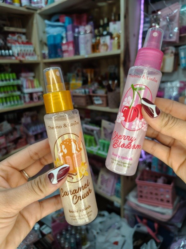 Producto - Body splash con shimmer cherry/caramelo