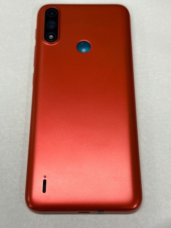 Producto - TAPA MOTO E7I POWER NARANJA XT2097 NUEVA ORIGINAL CON VIDRIO DE CAMARAS