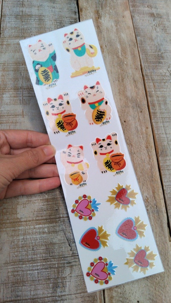 Producto - UV Tiras 8x28cm Gato de la Fortuna #1