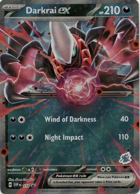 Producto - Darkrai ex SVP110 - Scarlet and Violet Black Star Promos