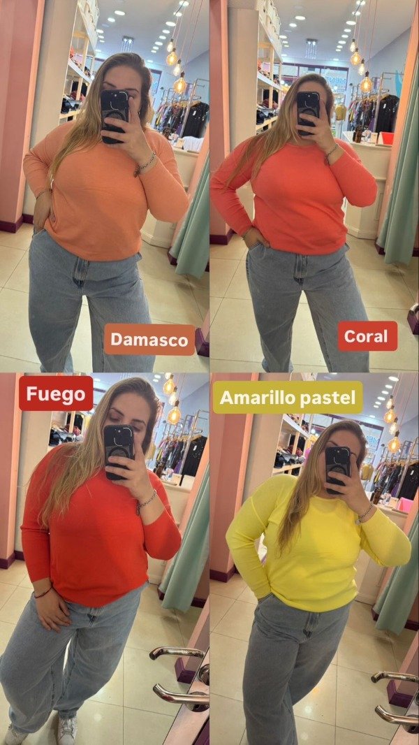 Producto - Sweater básico hilo (colores cálidos)