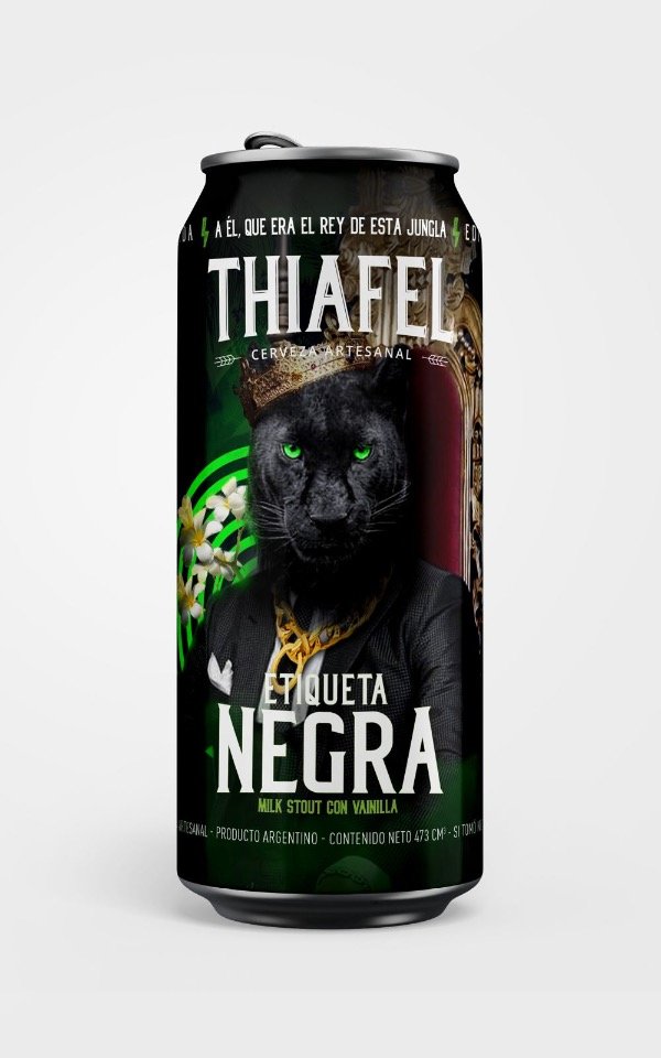 Producto - Lata cerveza Etiqueta Negra