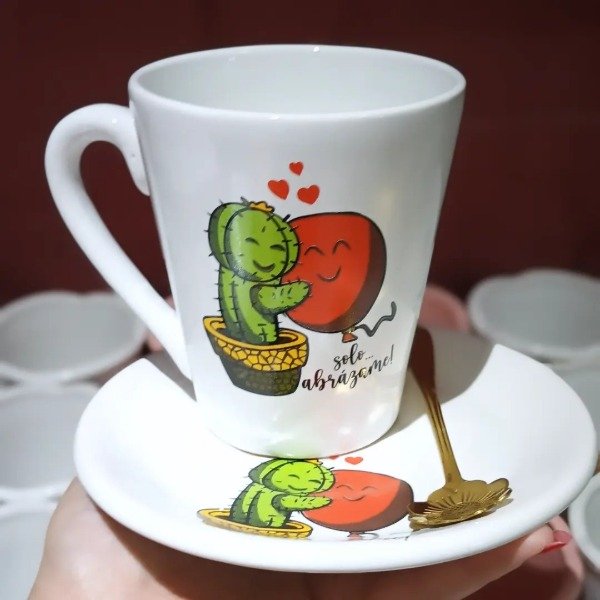 Producto - SET PLATO REDONDO+ TAZA CACTUS 2
