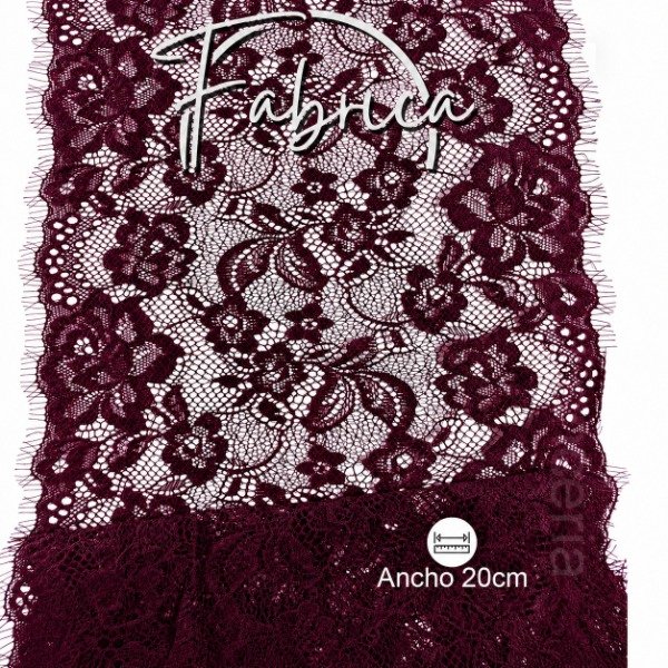 Producto - PS327 Puntilla Uva. Medida: 20cm (por metro)