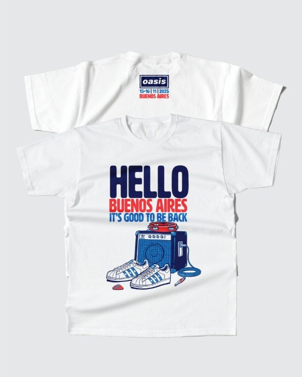 Producto - Remera Oasis "Hello Music"