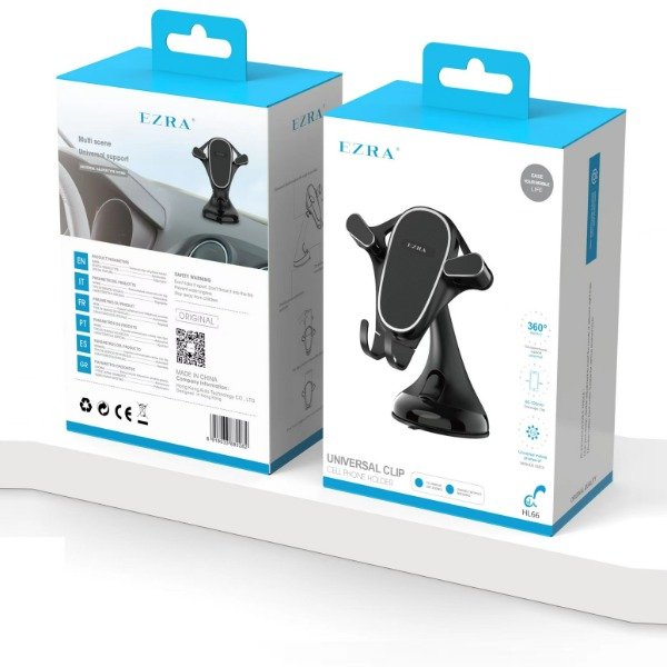 Producto - Soporte Ezra Con Sopapa Para Auto con Giro de 360 HL66.