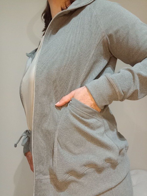 Producto - Campera gamuzada Melow gris