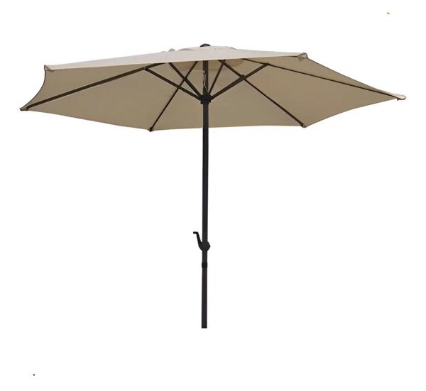 Producto - Sombrilla aluminio 3 metros marrón 3MT