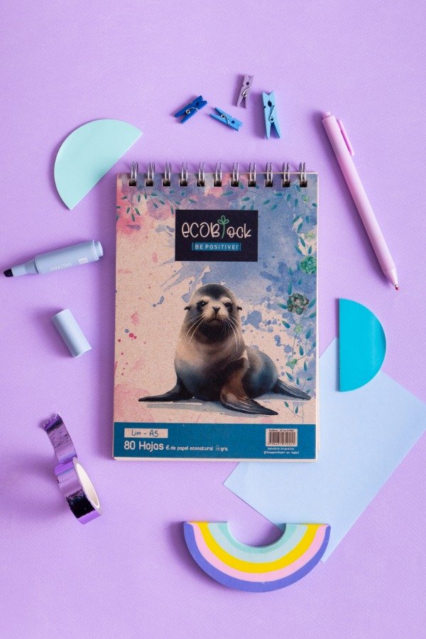 Producto - ECO BLOCK de hojas LISAS tamaño A5 (15x21cm)