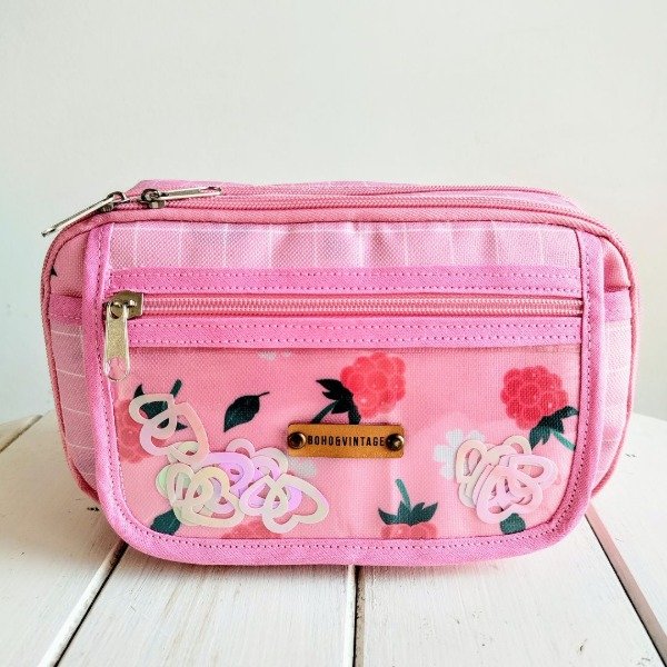 Producto - Cartuchera Luna Frambuesas Rosa