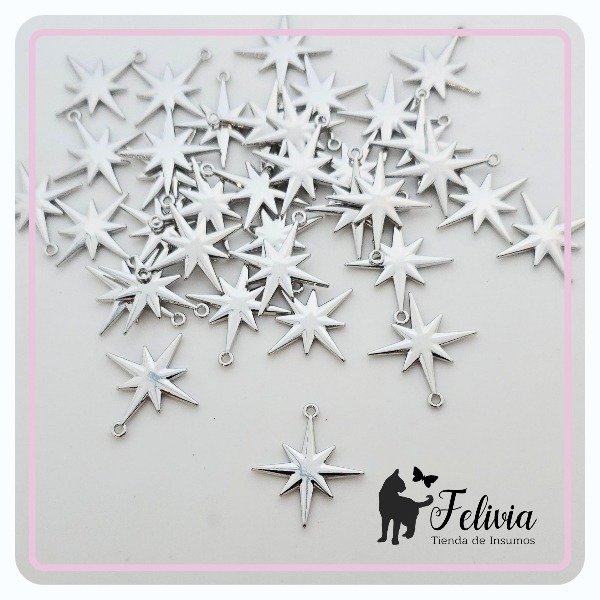 Producto - Dije Estrella polar plateada simple - 0