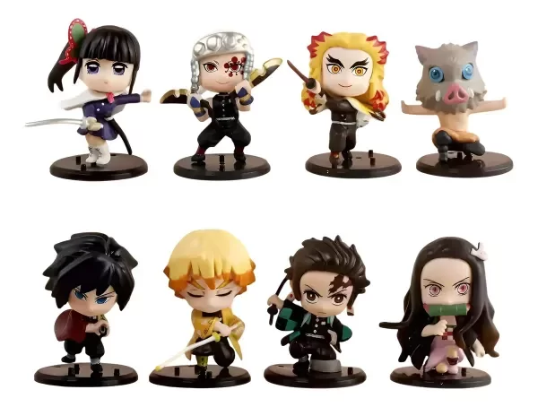 Producto - Figuras Gashapones Demon Slayer( Ingrese para elegir DUO ) 8cm aprox