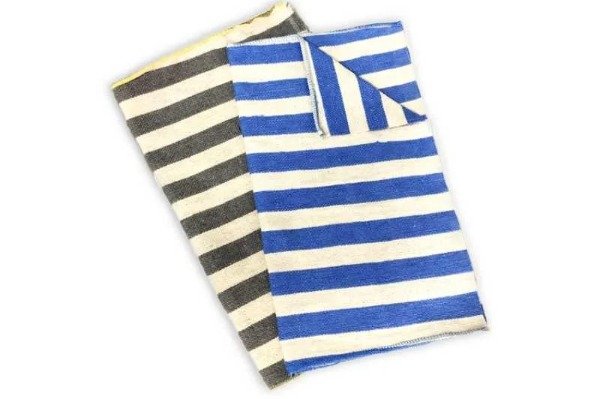 Producto - TRAPO CON GUARDAS RAYADO PURO 48x60 TRAPITOS