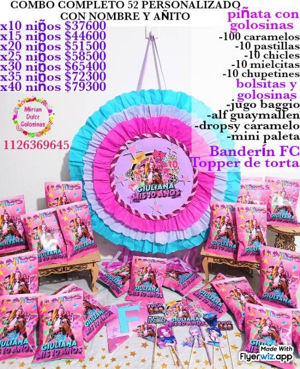 Producto - Combo cumpleaños 52 guerreras kpop