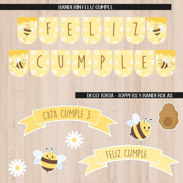 Producto - Kit imprimible Abejas