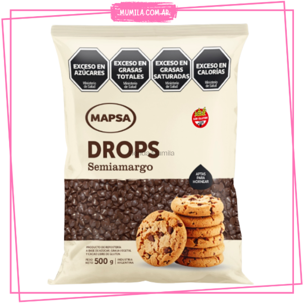 Producto - Chips chocolate negro Mapsa x500gr