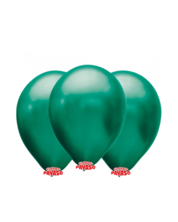 Producto - Globby 12" Perlado Metalizado Verde Azulado x25 Unidades
