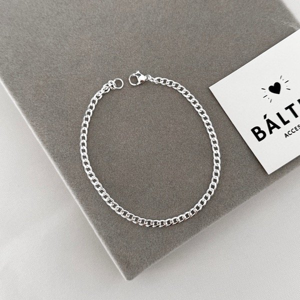 Producto - Pulsera eslabones (acero blanco)