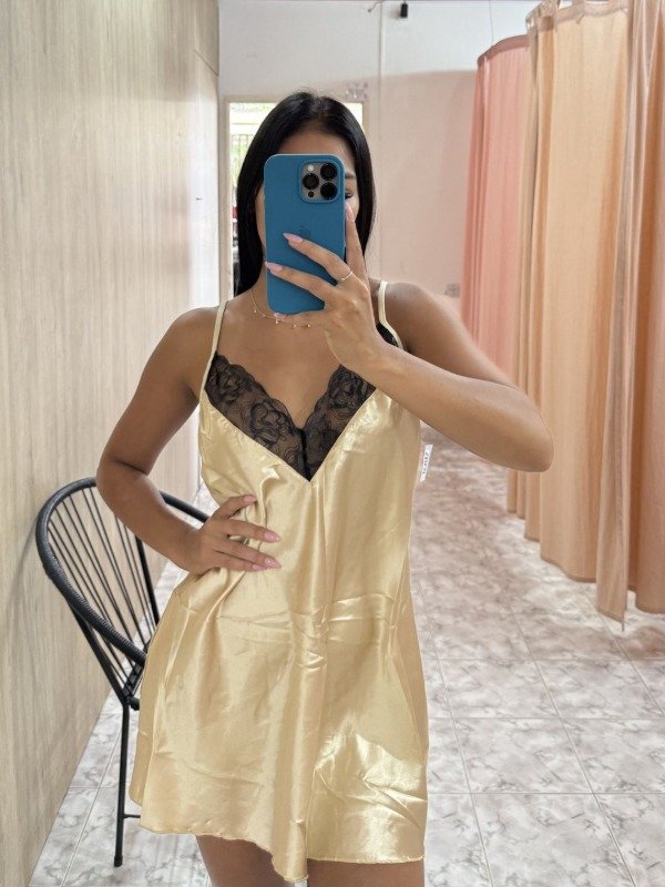 Producto - Cod. 427 - Camisolín de satén con bombi hilo