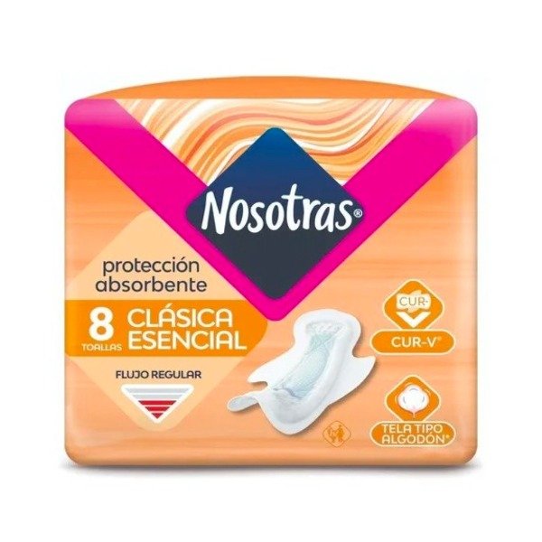 Producto - Toallas Femeninas - Nosotras- Clásica Esencial - 8u