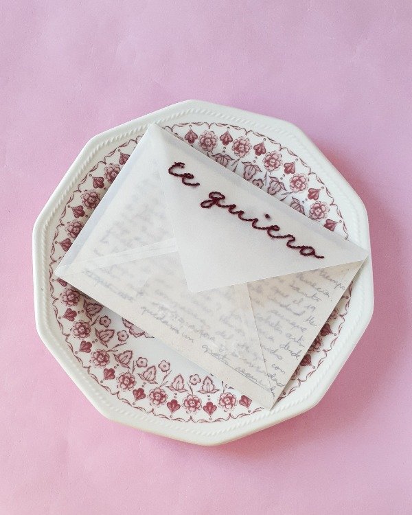 Producto - Sobre Te quiero traslúcido